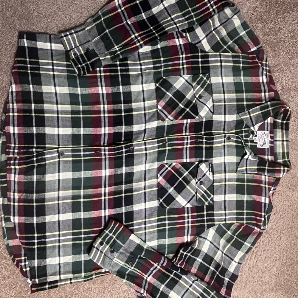 Tecovas Flannel Shirt Mens Medium Multicolor Western Texas Cowboy Button Up XXL.